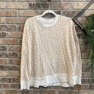 Time and tru cheetah crew neck.